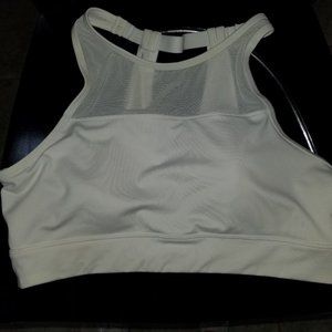 White Sports Bra Size Medium